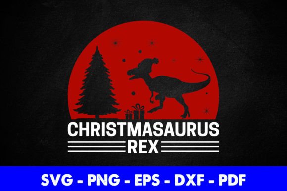 Christmasaurus Svg T Shirt Design: A Graphic Asset for Crafts and Branding