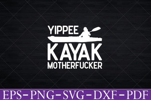 Fun Kayak Yippee Graphics for Crafts