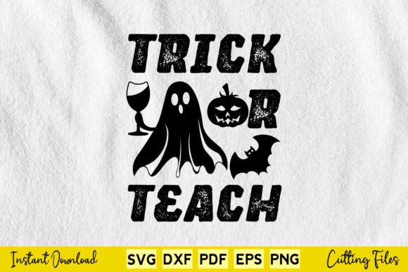 Tri-ck Or Teach Halloween Graphic for Local Branding